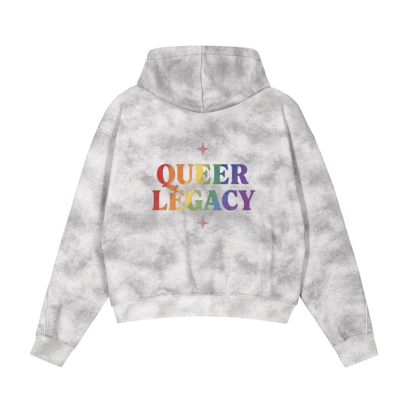Dirty Washed Zip-Up Fleece Hoodie