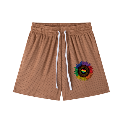 Mesh Drawstring Shorts